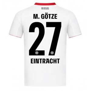 Eintracht Frankfurt Mario Gotze #27 Jalkapallovaatteet Vieraspaita 2025-26 Lyhythihainen